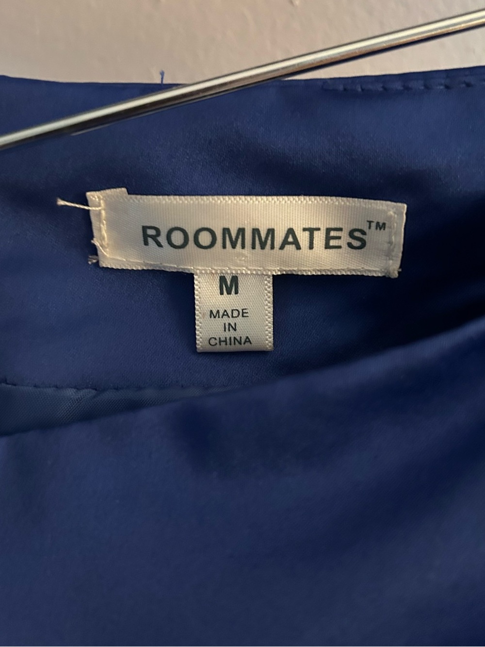 Roommates Cobalt Blue High-Low Wrap Skirt with Sash - Picture 5 of 5